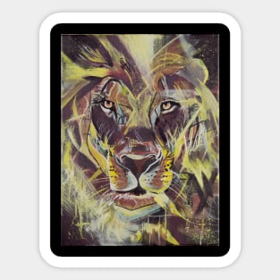 Lighted Lion Sticker